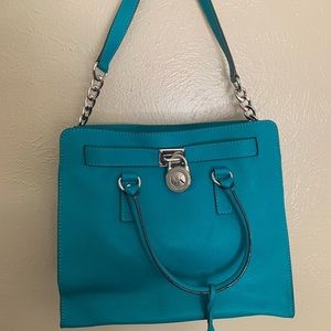 turquoise large Michael kors hand bag brand new